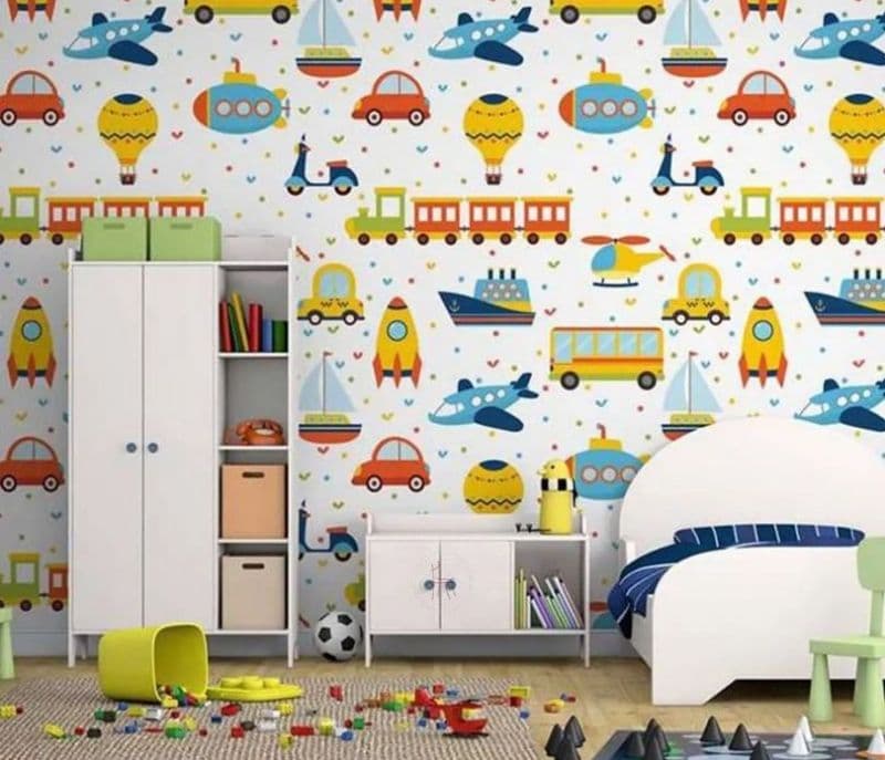 Image 1 for Amina Coloured Conveyance Non Woven Paper 180 GSM Wallpaper