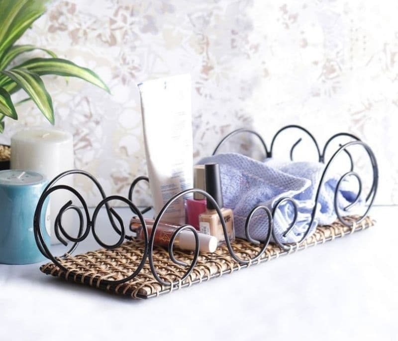 Image 1 for Zuri Curvy Bamboo Wicker Multipurpose Basket
