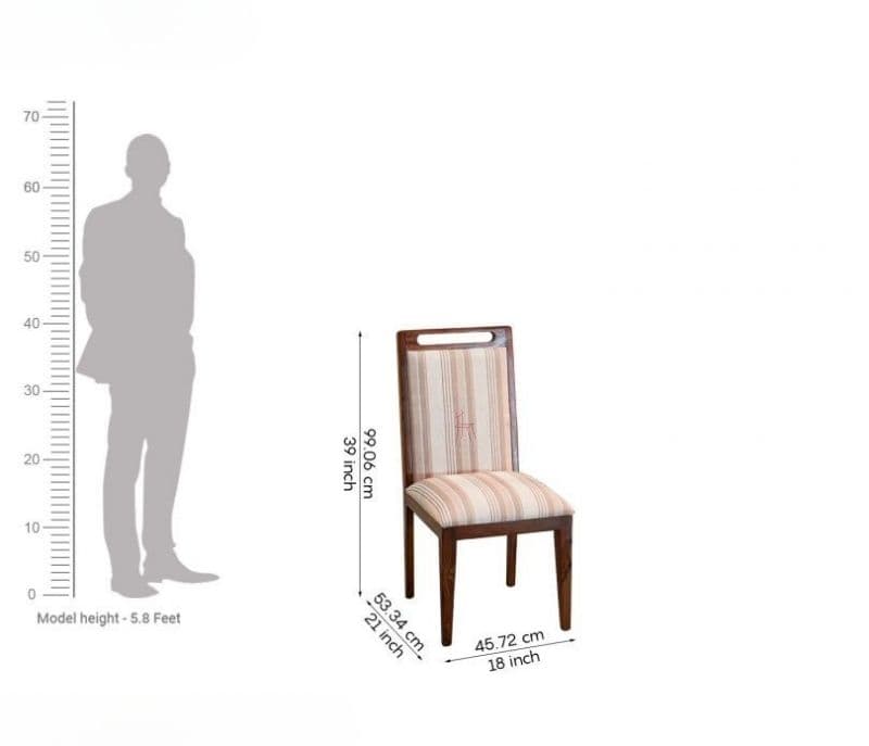 Image 10 for Dior Dining Chair with Luxurious Cotton Upholstery