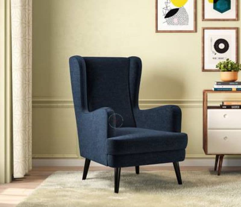 Colare Lounge Chair in Cobalt Colour