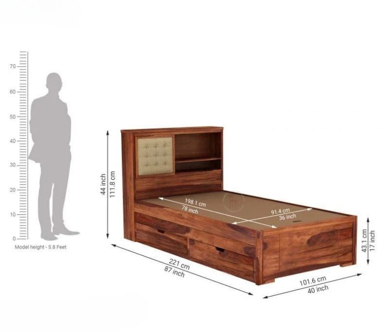 Image 11 for Thalita Trundle Bed (Honey Finish)