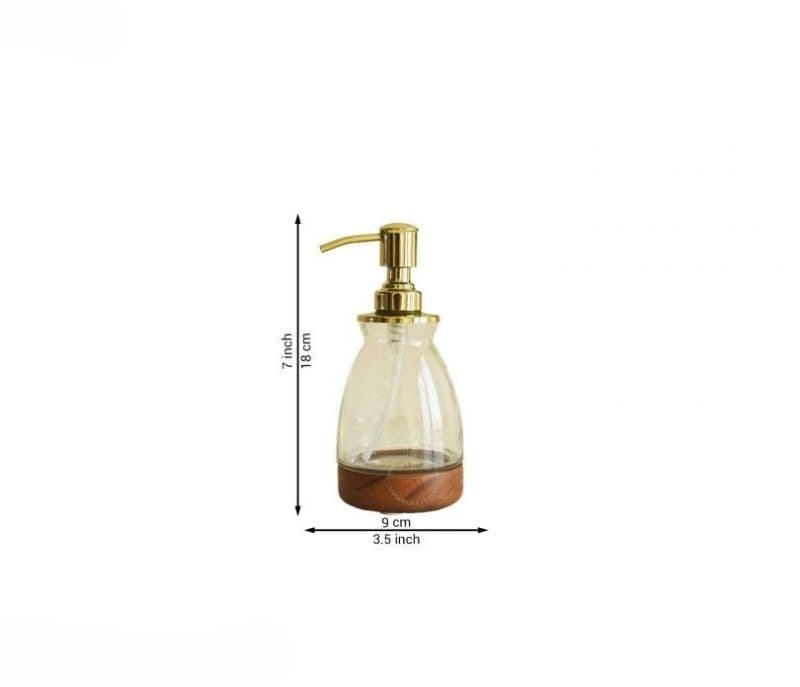 Image 14 for Emerson Designer Glass With Wood Bath Set of 6 Piece