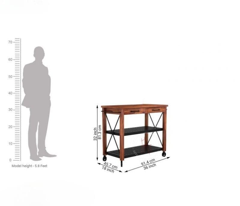 Image 5 for Isabel Kitchen Trolley