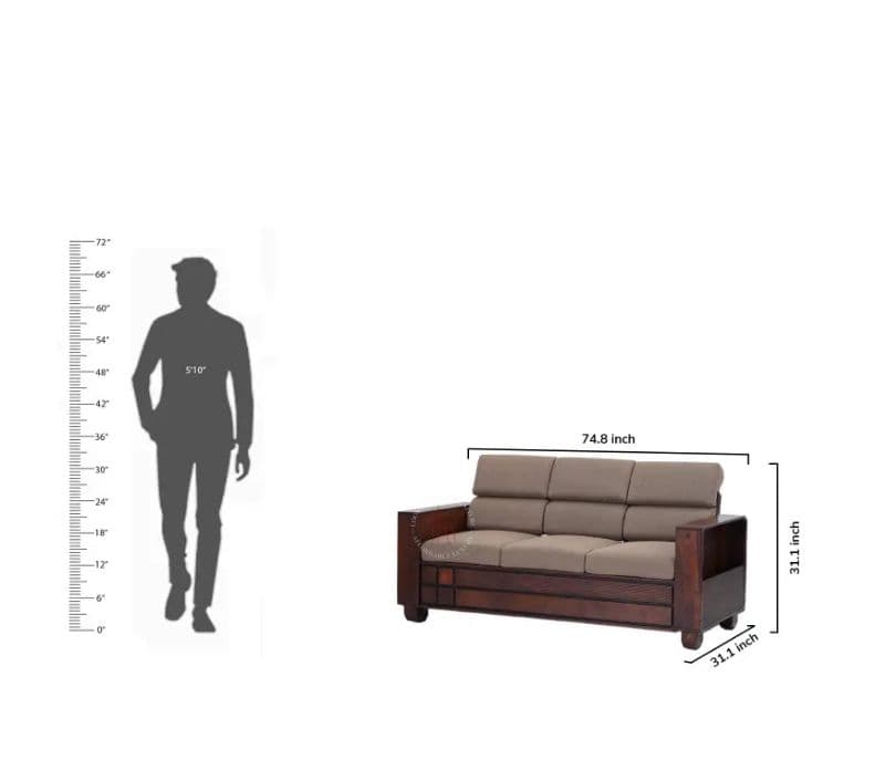 Image 6 for Moria Wooden Sofa