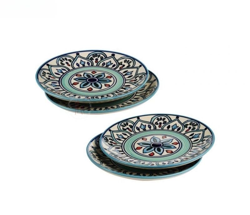 Image 4 for The Breeze Blue Ceramic Dessert Plates Set of 4
