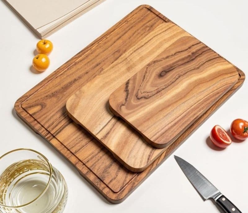 Image 1 for Kamila Wood Handcrafted Non Slip Chopping Boards Small-Medium And Large Chopping Board For Kitchen