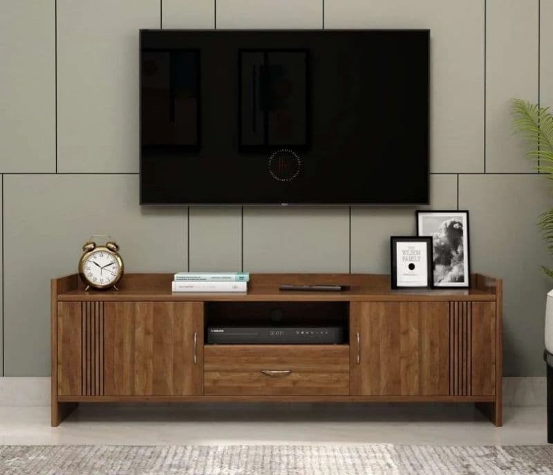 Image 1 for Evelynn Engineered Wood Floor Rested Tv Unit