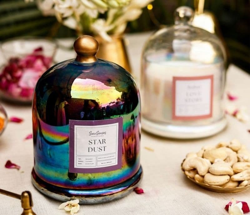 Image 5 for Leilani Star Dust 2-Wick Bell Jar Candle