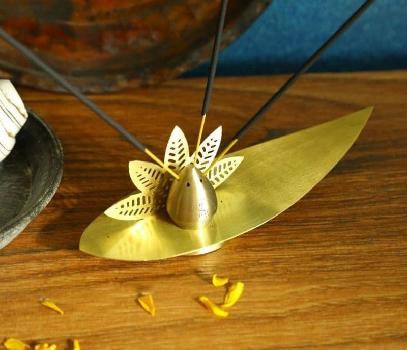 Image 1 for Everleigh Gold Brass Incense holder