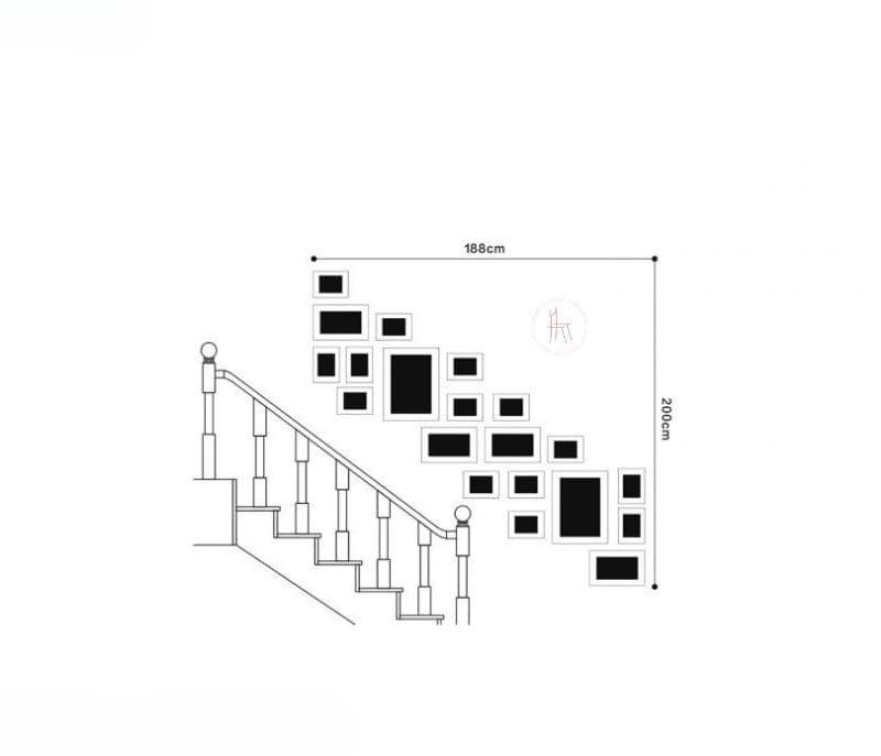 Image 6 for Arabella Set of 20 White Wall Photo Frames