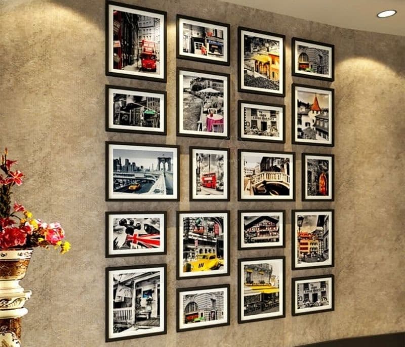 Image 1 for Aitana Black Set of 20 Wall Photo Frame