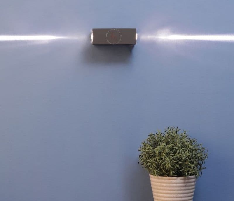 Image 2 for Adelyn Grey Metal LED Outdoor Wall Light