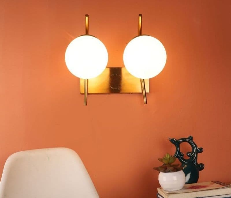 Image 2 for Winter Gold Iron Wall Light Without Bulb