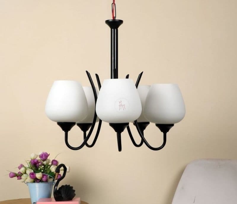 Image 1 for Leighton Black Wood Chandeliers Lights Without Bulb