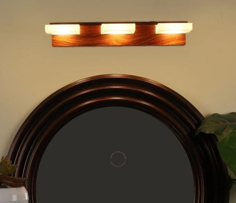 Image 2 for Maia Wooden Iron Picture Light