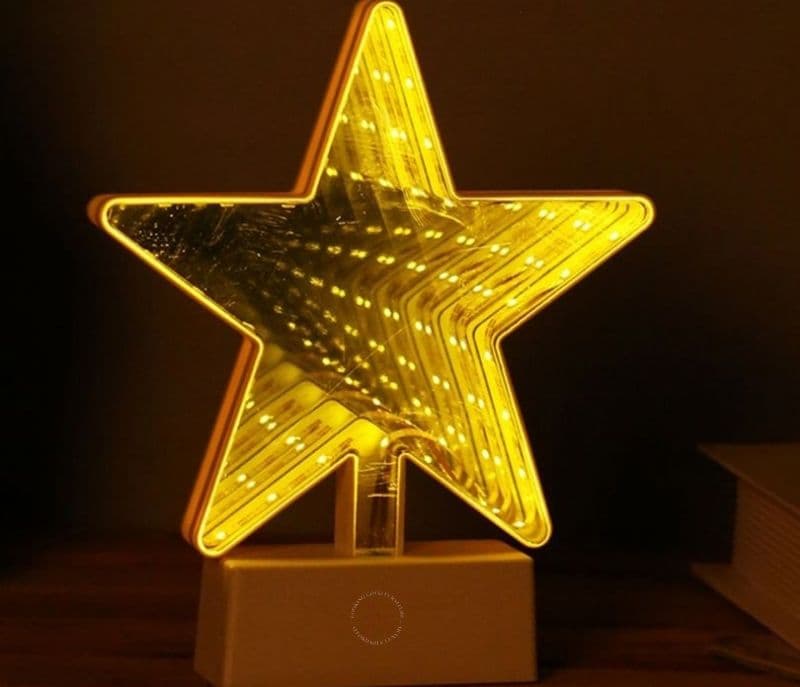 Image 1 for Alexandria Star Shaped LED Lighting with Mirror