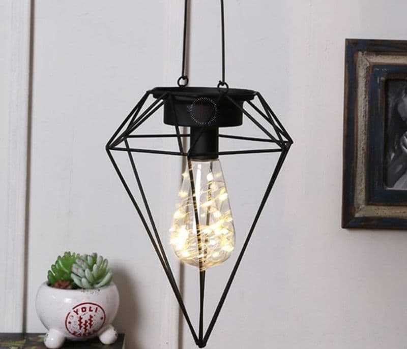 Image 2 for Macie Open Inverted Diamond Cage LED Lighting