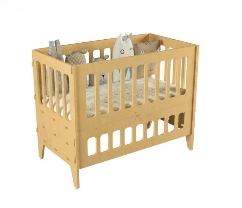 Image 5 for Daphne Birch Plywood Wooden Baby Crib