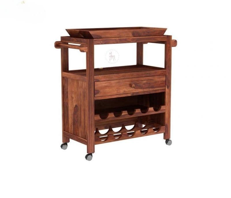 Image 4 for Annika Bar Trolley (Honey Finish)