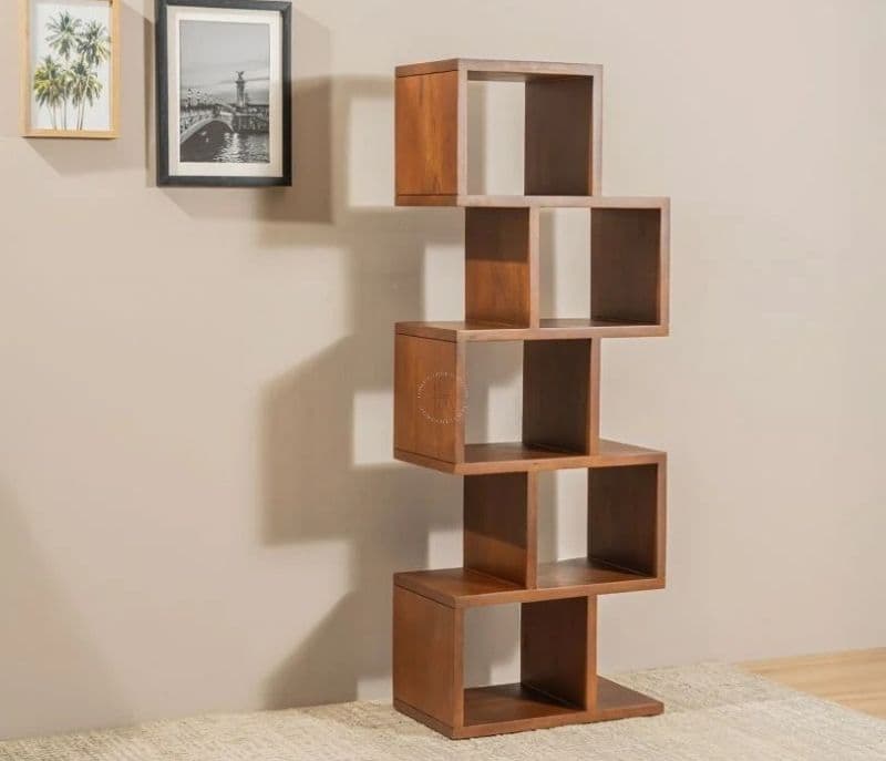Image 4 for Samara Sheesham Wood Ladder Book Shelf (Honey Finish)
