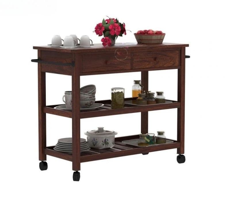Image 2 for Ezra Kitchen Island (Walnut Finish)