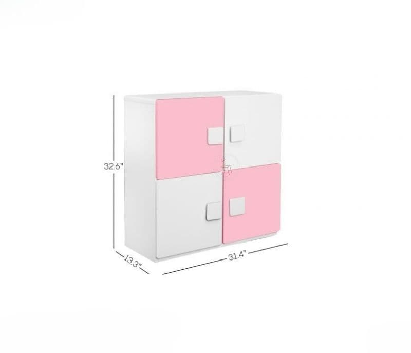 Image 4 for Demi Two Layer Bookcase (Pink)