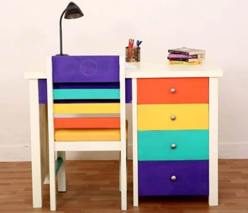 Dallas Kids Study Table With Drawers