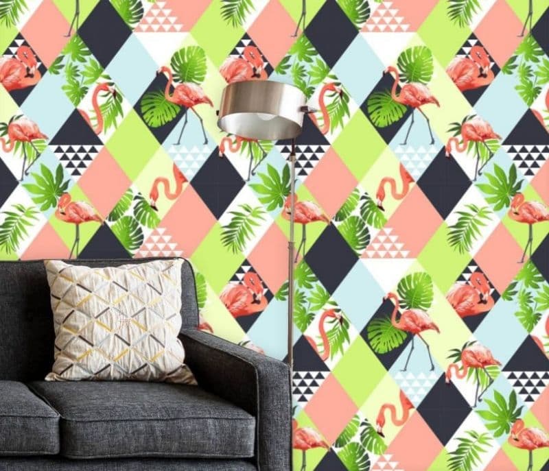 Image 3 for Jayleen Floral Leaves Pattern D2 Non-PVC Self-Adhesive Peel & Stick Vinyl Wallpaper Roll Cover 54 sq.ft.