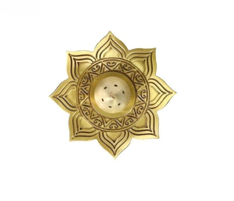 Image 3 for Valeria Brass Incense holder