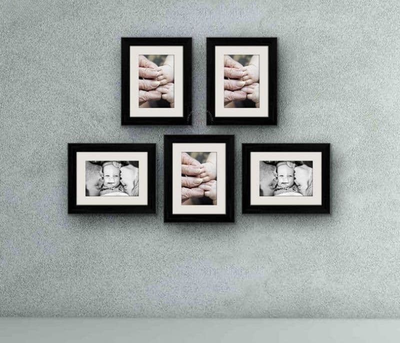 Image 2 for Noelle Black Wood Wall Frames - Set of 5