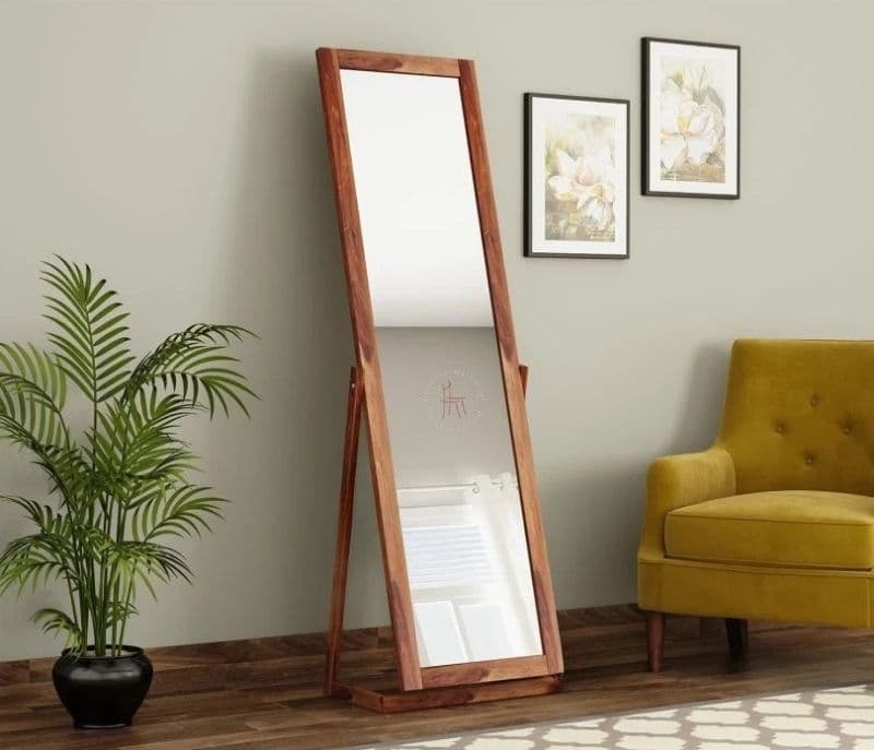 Image 4 for Miriam Full Length Dressing Mirror (Honey Finish)