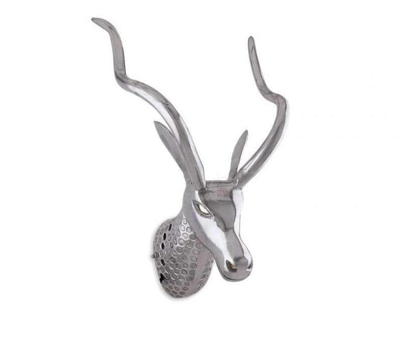 Image 3 for Romina Deer Head Wall Light Metal Lamp