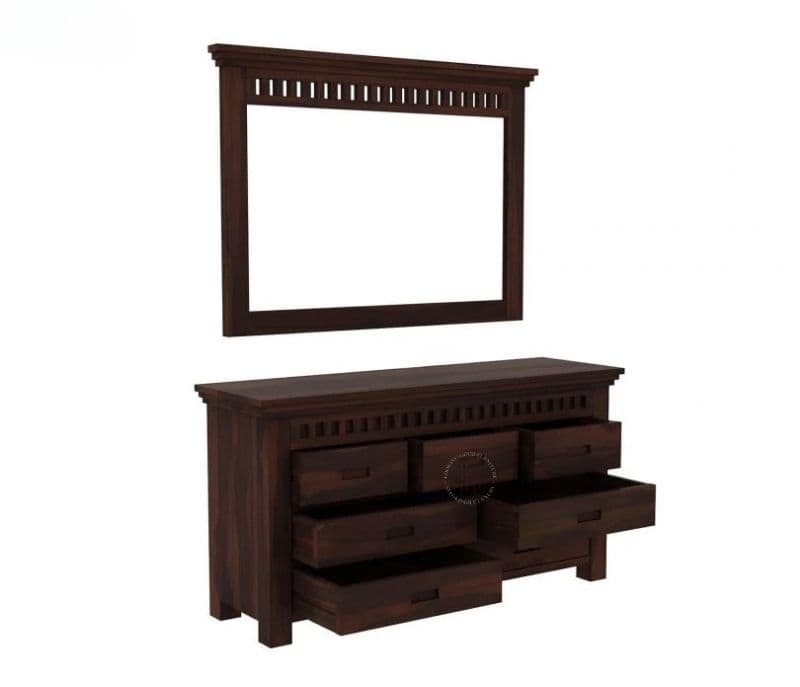 Image 3 for Everly Dresser with Storage (Walnut Finish)