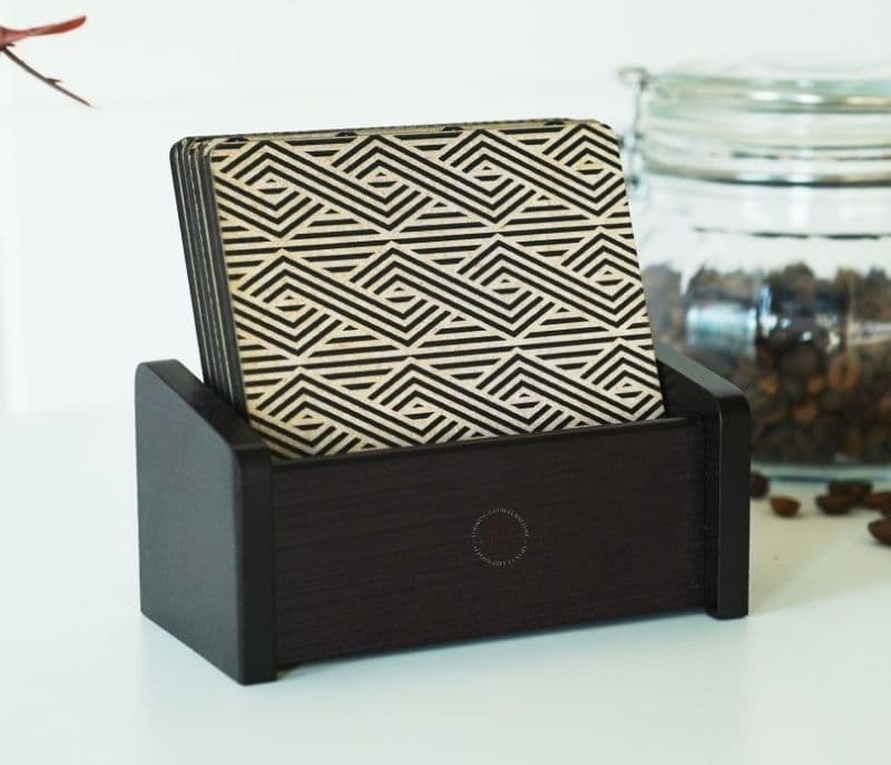Image 3 for Robin Zig Zag Wooden Coasters (Set of 6)