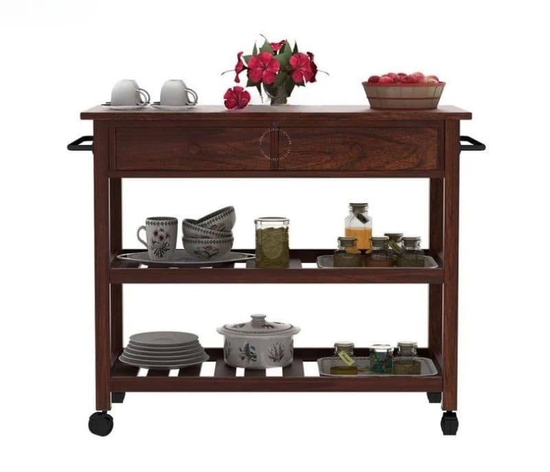 Image 3 for Ezra Kitchen Island (Walnut Finish)