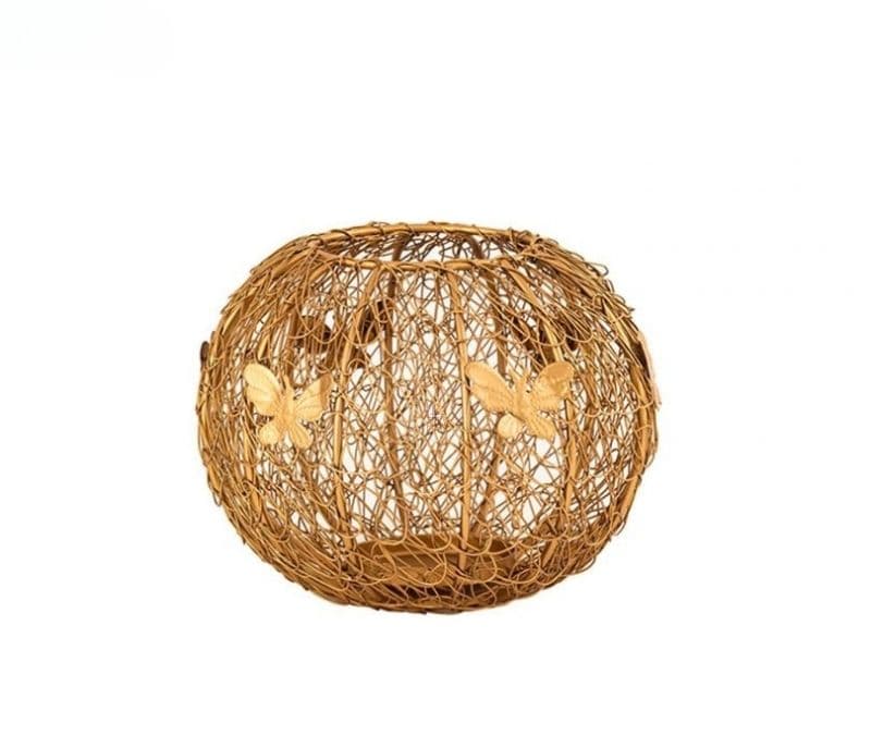 Image 4 for Eileen Brass Finish Iron Wire Tea Light Holder