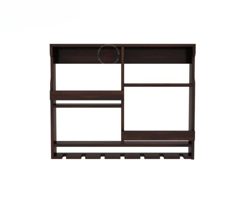Image 3 for Pari Sheesham Wood Wall Mount Multipurpose Rack