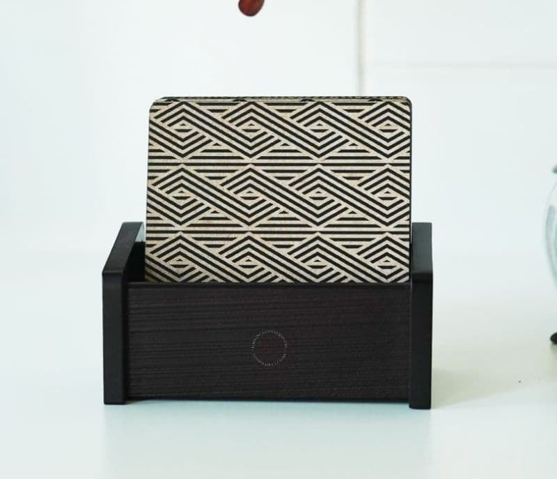Image 6 for Robin Zig Zag Wooden Coasters (Set of 6)