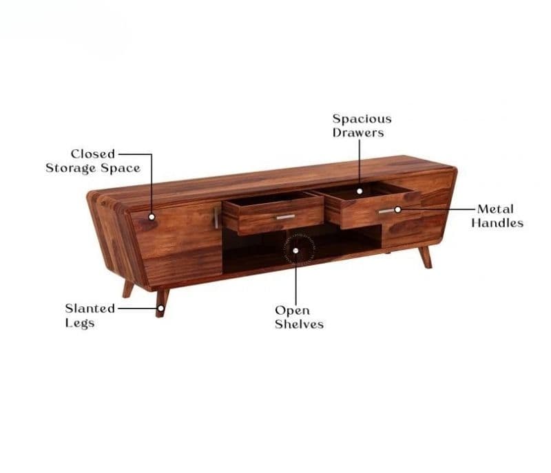 Image 5 for Londyn Tv Unit with Cupboards Drawers and Shelve Storage
