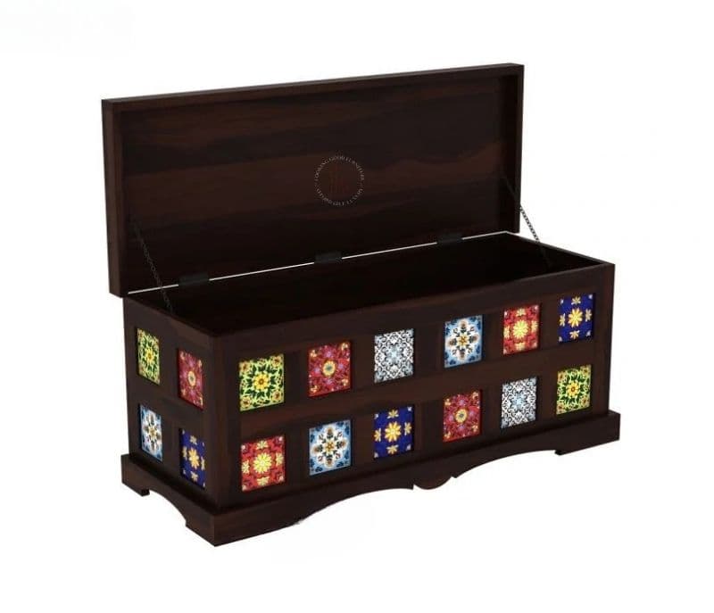 Image 3 for Belen Trunk Box (Walnut Finish)
