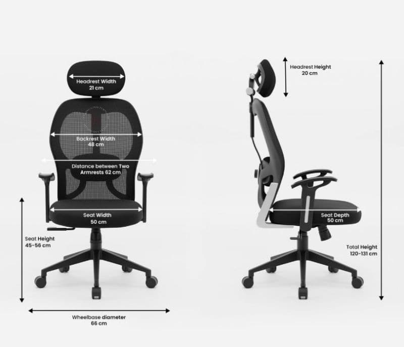 Image 6 for Royalty Go Ergonomic Office Chair with Adjustable Headrest