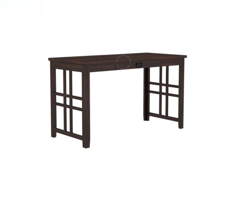 Image 4 for Loretta Computer Table With Keyboard Tray and Drawer Storage (Walnut Finish)
