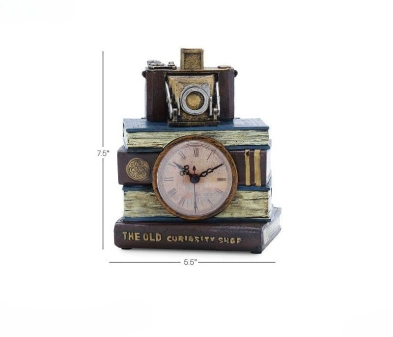 Image 5 for Adaline Decorative Resin Multicolor Table Clock Accent