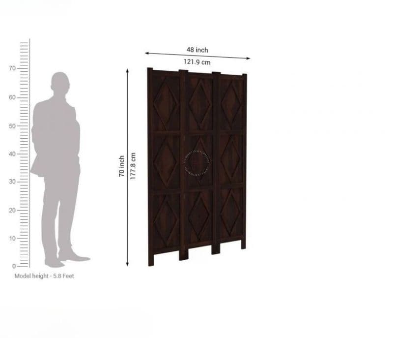 Image 6 for Octavia Cluster 3 Panel Room Partition (Walnut Finish)