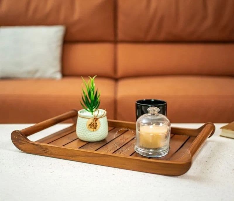 Image 2 for Cosmos Mango Wood Handcrafted Rectangular Serving Tray