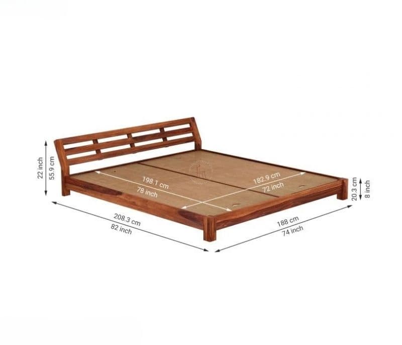 Image 6 for Denise Low Floor Bed (Honey Finish)