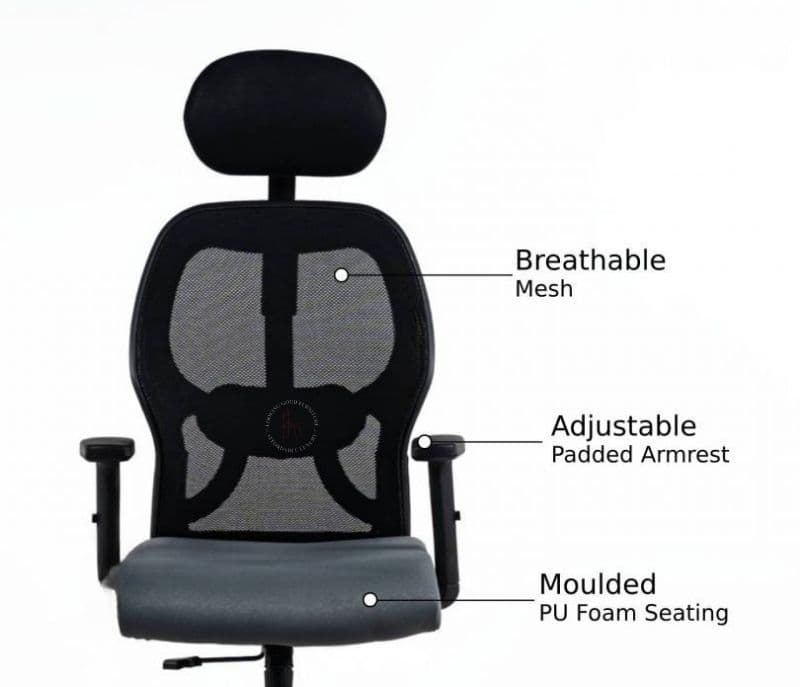 Image 6 for Megan High-Back Mesh Ergonomic Office Chair