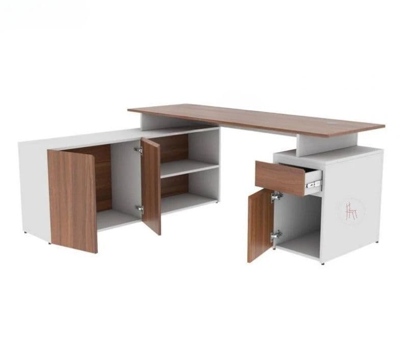 Image 3 for Siena L shape Modular Office Table with Storage