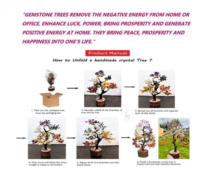 Image 5 for Oaklynn Lazuli Stone Crystal Tree