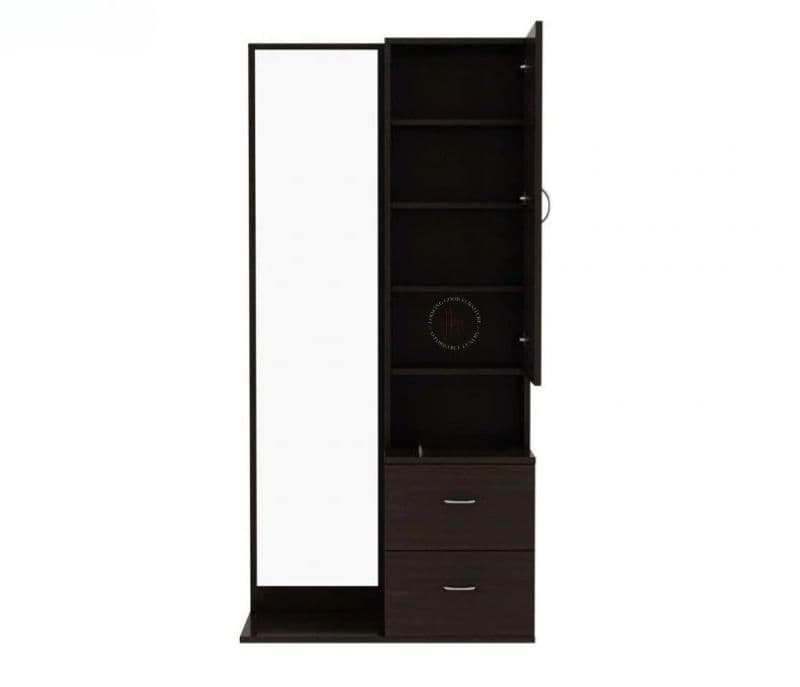 Image 3 for Monroe Engineered Wood Dressing Table with Cabinet and Pull-Out Drawers